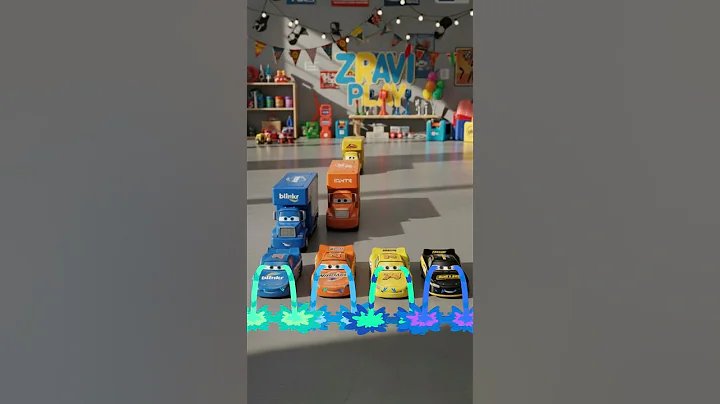 Pixar Cars | McQueen, Barry DePedal with Truck Container #toys #disneypixarcars #pixarcars #shorts