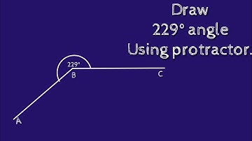 How to draw 229 degree angle using protractor. shsirclasses.