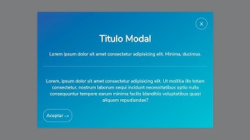 Crea un modal moderno con HTML, CSS y JavaScript