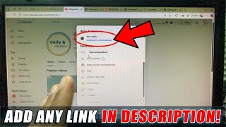 how to put any google link in youtube description?