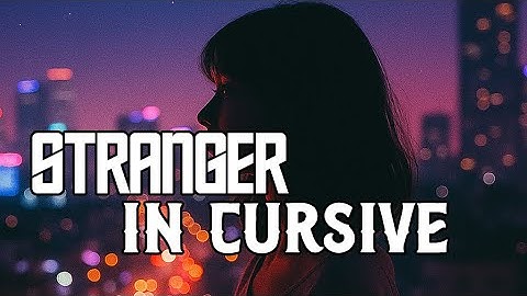 SpectroKnight - Stranger In Cursive | Synthwave