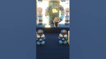 Baby boss theme:Birthday Balloon decoration by Yugjeet Events