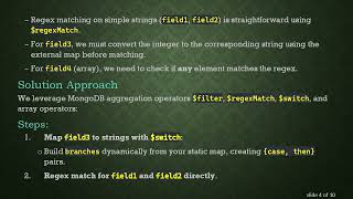 How to Apply Mongoose Aggregate Regex Match to String Arrays and Mapped Fields