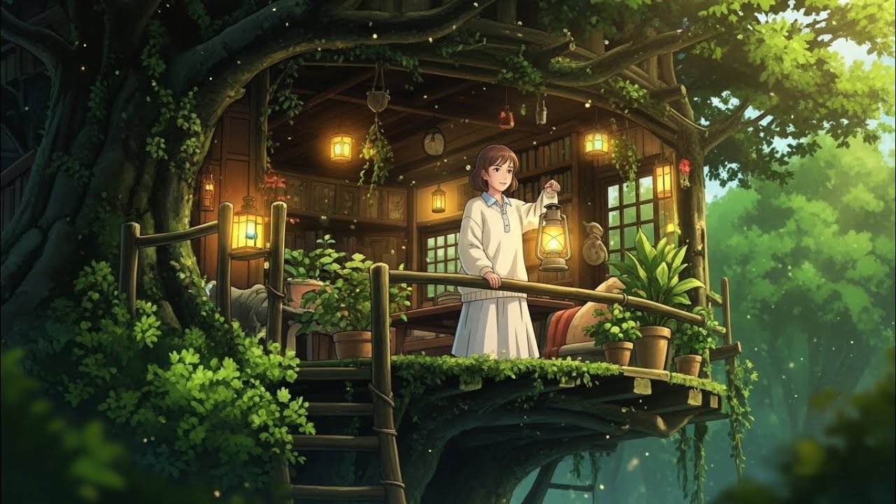 A beautiful day in treehouse alone girl ☺️🌷🌱 Alone girl story 💐Mims Dream Diary 💝