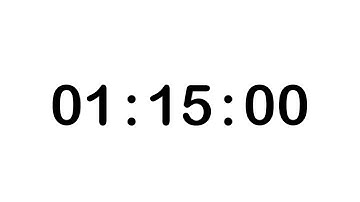 1 HOUR 15 MINUTE TIMER • 75 MINUTE COUNTDOWN TIMER + Alarm, Full HD, 1080, White