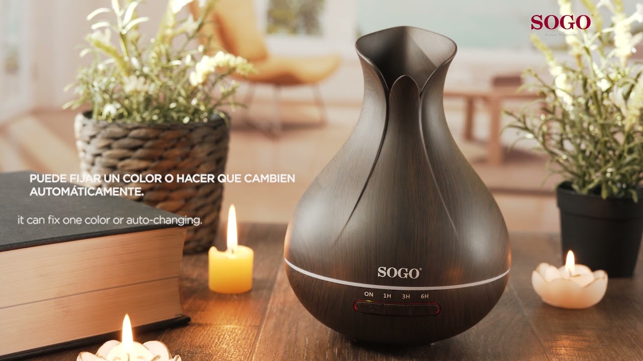 Compre Humidificador Difusor De Aire Aroma De Aceite Esencial Tuya