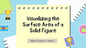 MATH 6 Q3 WEEK 7 (LEAP) Visualizing the Surface Area of a Solid Figure