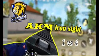 Iron sight AKM is OPP | Solo vs squad | PUBG mobile lite gameplay screenshot 2