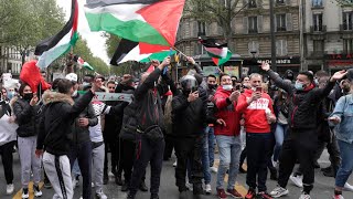 À Paris, les soutiens au peuple palestinien se rassemblent malgré l'interdiction