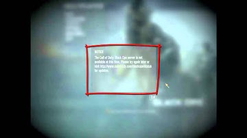 Call Of Duty Black Ops Problems connection
