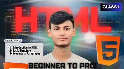 HTML Tutorial in Hindi | Beginner to Pro | HTML Tags, Structure & Basics