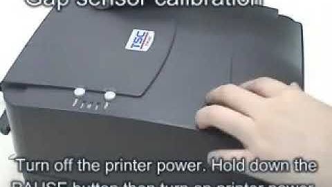 TSC BARCODE PRINTER CALIBRATION