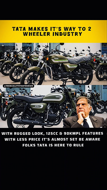 Tata Enters The 2-Wheeler Market With A Stunning 125cc Bike | 90kmpl Mileage | Game Changer Alert!