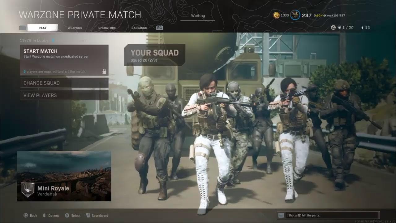 Warzone customs YouTube