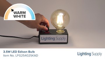 TCP 3.5W LED Edison Bulb (LFG254025KAD)