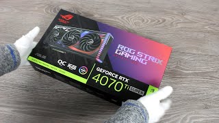 ASUS ROG Strix GeForce RTX 4070 Ti SUPER 16GB GDDR6X OC Edition Videocard Unboxing