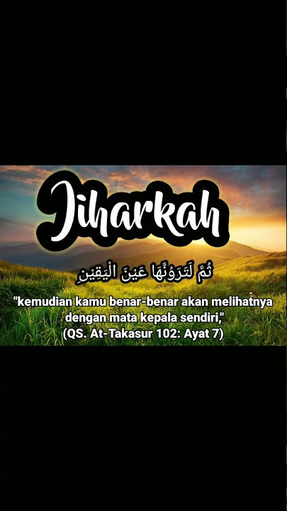 Jiharkah Merdu QS At-Takasur