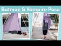 Aerial yoga tutorial  batman  vampire poses