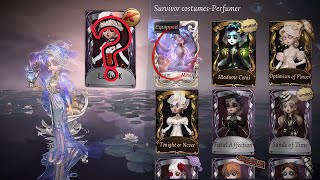 Identity V | All Perfumer Costumes Gameplay! | Limited, Epic, Crossover & Golden Skins! [UPDATED]
