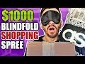 Buying A $1000 Outfit Blindfolded!! (100% RANDOM CLOTHING HAUL AND UNBOXING!!)