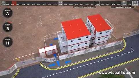 4d construction schedule animation