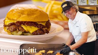 A Day Making NYC's Most Hyped Burgers at Hamburger America | On The Line | Bon Appétit image