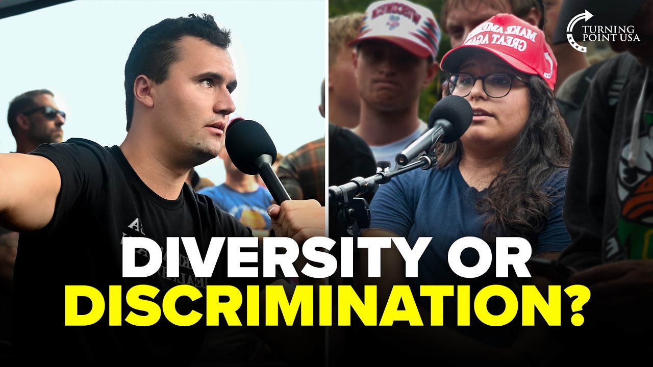 Charlie Kirk Dismantles Affirmative Action Arguments With Engineering Student on Campus Tour