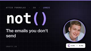 Attio not in formula attribute — invert any flag you've already built