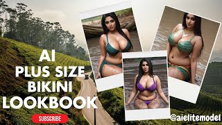 [4K] AI ART indian Lookbook Model Al Art video- #bikini   #beauty #stunninglook #viral