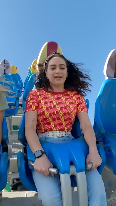 Mary Mouser and Tanner Buchanan's Roller Coaster Interview #CobraKai