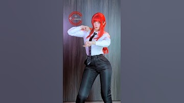 Makima Dance So Cute ⛓️😍 Chainsaw Man Cosplay #shorts