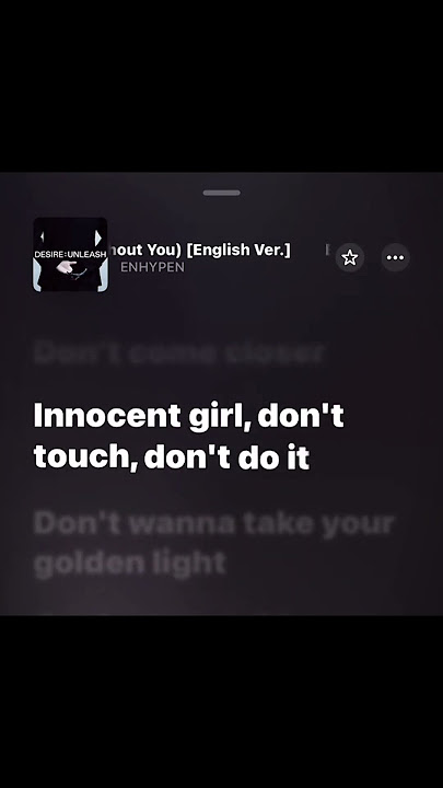 Bad Desire (With or Without You) - ENHYPEN [english ver] #lyrics #fypp #aesthetic #enhypen #kpop