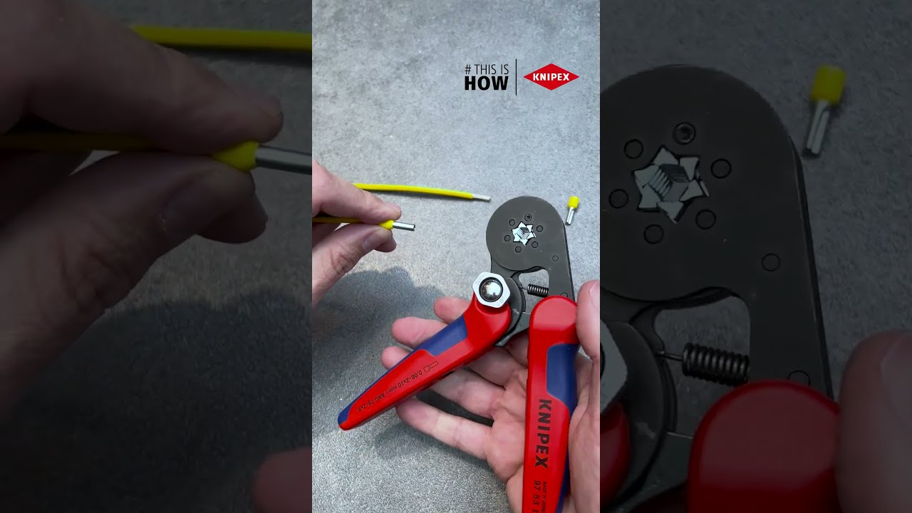 This is How: KNIPEX automatic crimping pliers
