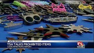 TSA warns of prohibited items passengers are trying to carry on to airplanes