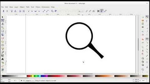 Drawing a magnifying  glass in Inkscape