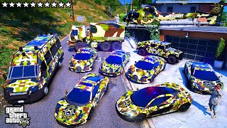 Stealing SECRET MILITARY POLICE VEHICLES With Franklin GTA 5 RP!