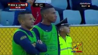 Goles Ecuador 1 - 2 Perú │Narración ecuatoriana, argentina y asiática