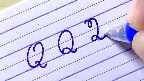 3 styles Cursive capital letter Q | Uppercase letter Q | How to write cursive writing for beginners