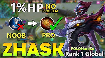 ZHASK BEST BUILD  -TOP 1 GLOBAL ZHASK MOBILE LEGENDS