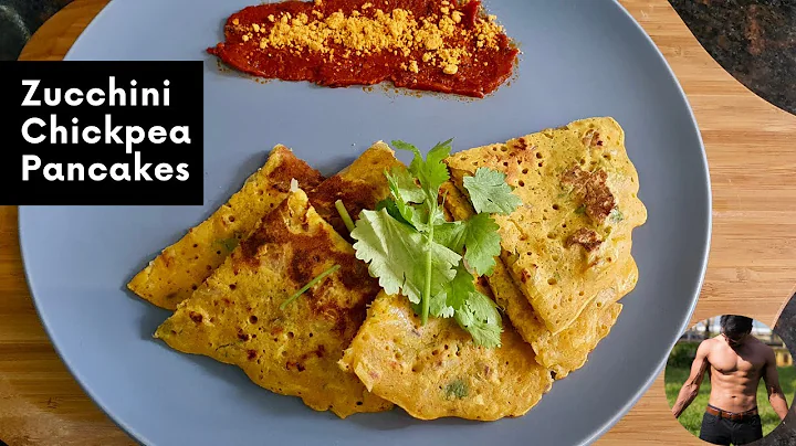 Zucchini Pancakes Recipe/ Healthy Chickpea Pancakes/ Protein Pancakes