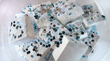 Ice&Snow | Crispy PJ&Thick Cornstarch&Big Glitter | ❄️ASMR❄️ | Gym Chalk Crush | Sleep Aid | GC2