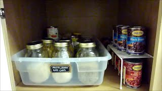 Pantry Organization {How to Organize Deep Cabinets} Thank you for coming to Organize With M.E. and joining me on my organizing journey! To continue to see my new videos as soon as
