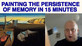 Painting Salvador Dali's 'The Persistence of Memory' in 15 minutes -  Marek's Mediocre Masterpieces screenshot 3