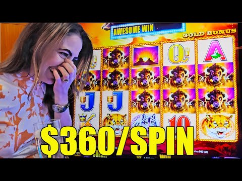 My GREATEST Night EVER on Buffalo Gold Slot Machine! (Up to $360/Spins)