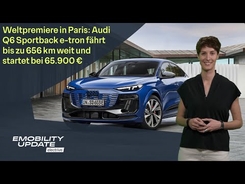 Youtube Audi Q6 Sportback e-tron fährt bis zu 656 km weit – eMobility Update video audi