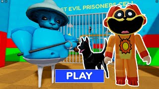 Dog Day & Catnap x 🌳 SMURFCAT PRISON RUN! (Obby) - Roblox| #viral #trending #shorts #thodzgaming