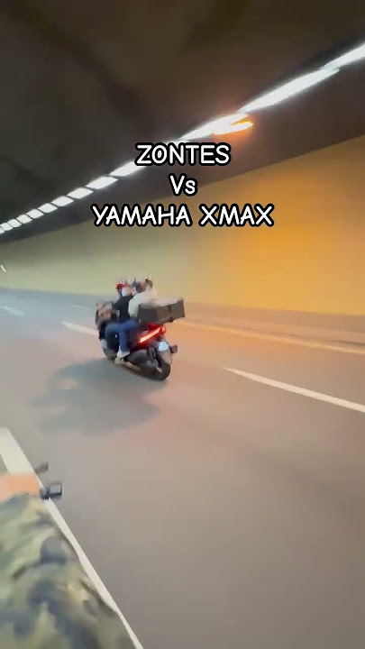 TEST ZONTES VS YAMAHA XMAX #zontes350e #xmax250