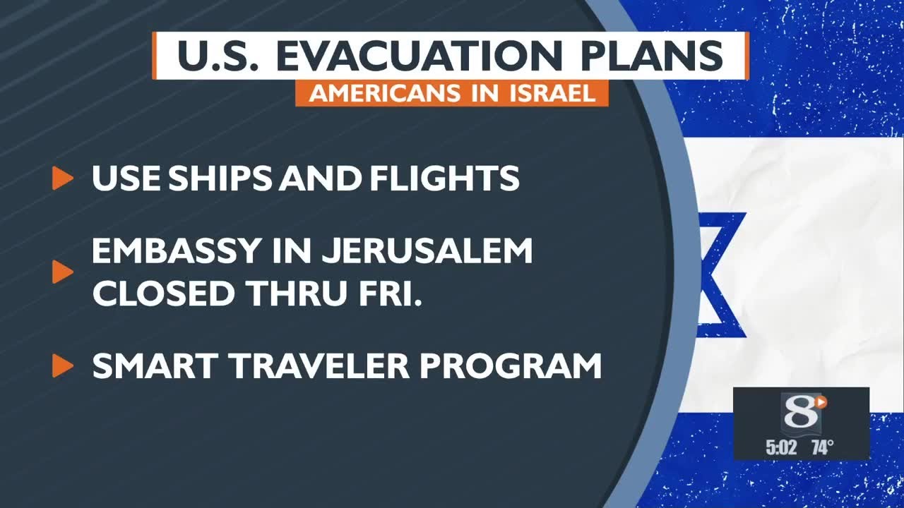 U.S. evacuation plans for Americans in Israel