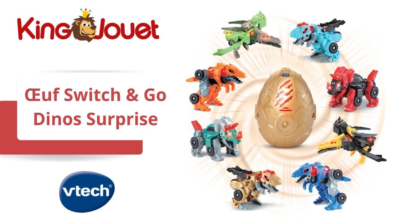 Petit Switch and Go Dinos Fire VTech : King Jouet, Les autres véhicules  VTech - Véhicules, circuits et jouets radiocommandés