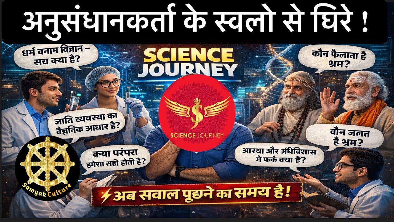 अनुसंधानकर्ताओं के सवालों से हिला सच? धर्म बनाम विज्ञान:कौन फैला रहा है भ्रम? SJ Sir v/s Kattar Hidu